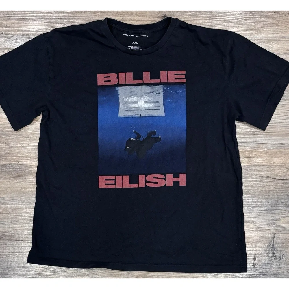 Billie Eilish T-Shirt Adult XXL Hit Me Hard And Soft 2024 Album Merch Crewneck